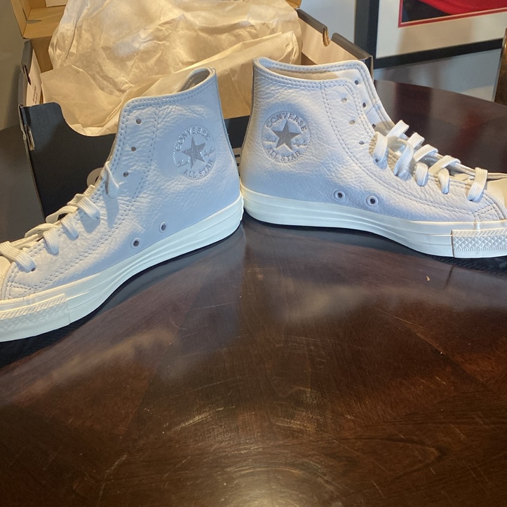 Converse all star hi leather W8.5 - Picture 2 of 7